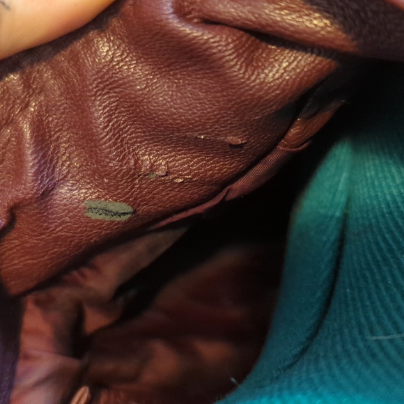 Burgundy Faux Leather Jacket - Picture 2 of 5